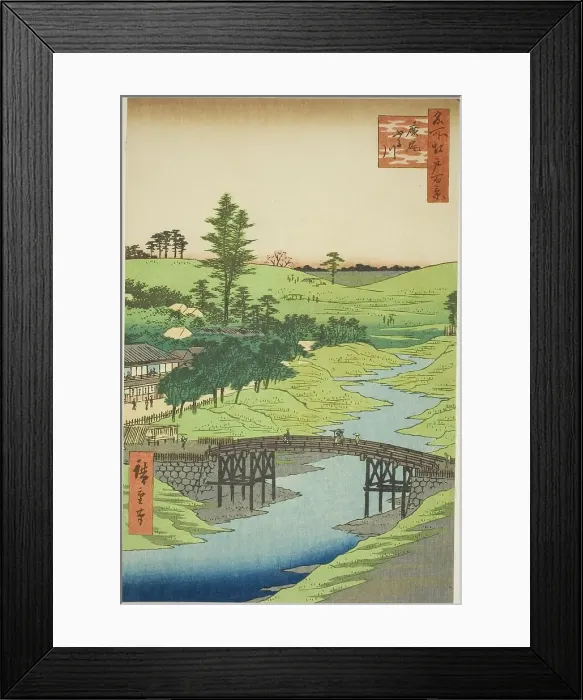 Framed Print : Furukawa River, Hiroo (Hiroo Furukawa), from the series One Hundred Famous... 1856. Creator: Ando Hiroshige. Furukawa River, Hiroo (Hiroo Furukawa), from the series One Hundred Famous... 1856. Creator: Ando Hiroshige Framed Print : Furukawa River, Hiroo (Hiroo Furukawa), from the series One Hundred Famous... 1856. Creator: Ando Hiroshige. Furukawa River, Hiroo (Hiroo Furukawa), from the series One Hundred Famous... 1856. Creator: Ando Hiroshige