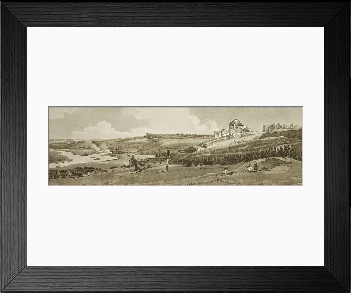 Framed Print : View from Palace Terrace at Saint Germain on Laye, from Twenty Views in Paris and its Environs, 1802 Creator: Thomas Girtin Framed Print : View from Palace Terrace at Saint Germain on Laye, from Twenty Views in Paris and its Environs, 1802 Creator: Thomas Girtin