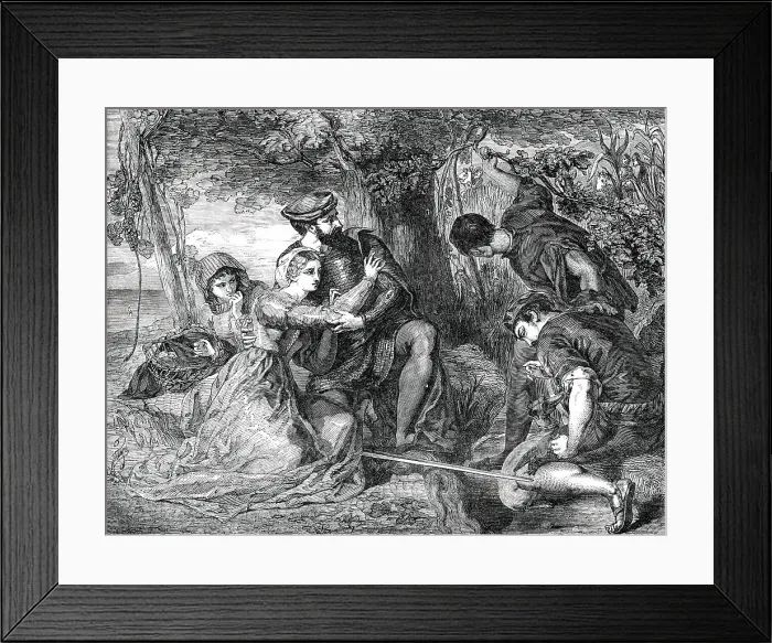 Framed Print : Francesco Novello di Carrara and the Lady Taddea... 1850. Creator: Unknown. Francesco Novello di Carrara and the Lady Taddea... 1850. Creator: Unknown Framed Print : Francesco Novello di Carrara and the Lady Taddea... 1850. Creator: Unknown. Francesco Novello di Carrara and the Lady Taddea... 1850. Creator: Unknown