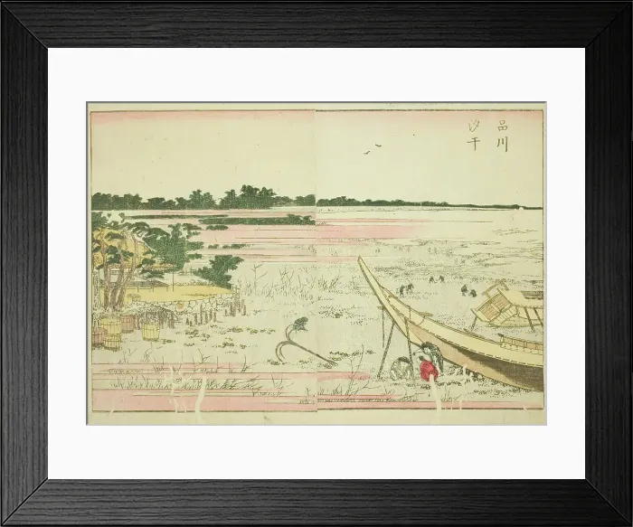 Framed Print : Low Tide at Shinagawa (Shinagawa shiohi), from the illustrated book Picture Book of... c. 1802. Creator: Hokusai. Low Tide at Shinagawa (Shinagawa shiohi), from the illustrated book Picture Book of... c. 1802. Creator: Hokusai Framed Print : Low Tide at Shinagawa (Shinagawa shiohi), from the illustrated book Picture Book of... c. 1802. Creator: Hokusai. Low Tide at Shinagawa (Shinagawa shiohi), from the illustrated book Picture Book of... c. 1802. Creator: Hokusai