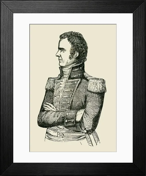 Framed Print : General Gaines, 1849. Creator: Unknown Framed Print : General Gaines, 1849. Creator: Unknown