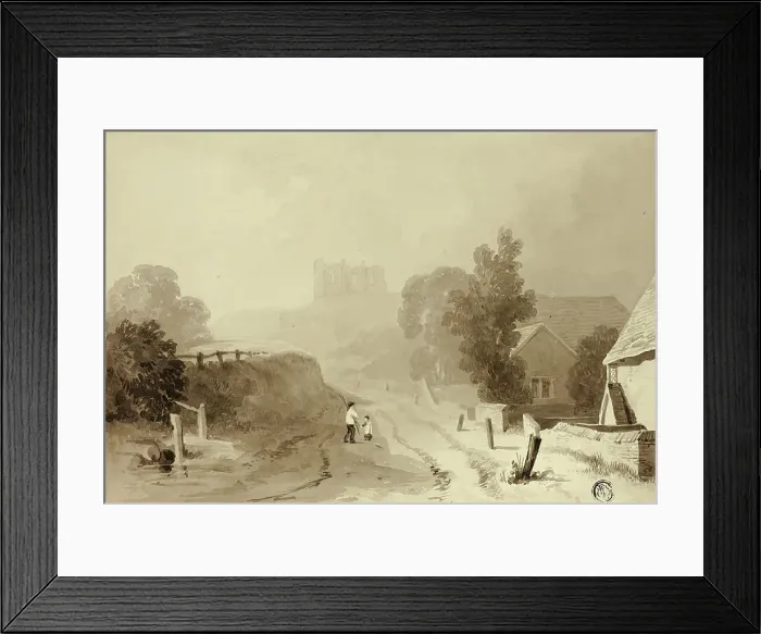Framed Print : Saint Catherine's Hill, Guildford, n.d. Creator: Thomas Girtin Framed Print : Saint Catherine's Hill, Guildford, n.d. Creator: Thomas Girtin