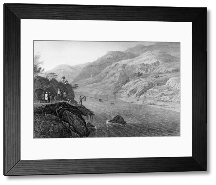 Framed Print : Crossing the River Tonse, 1845. Creator: Unknown Framed Print : Crossing the River Tonse, 1845. Creator: Unknown