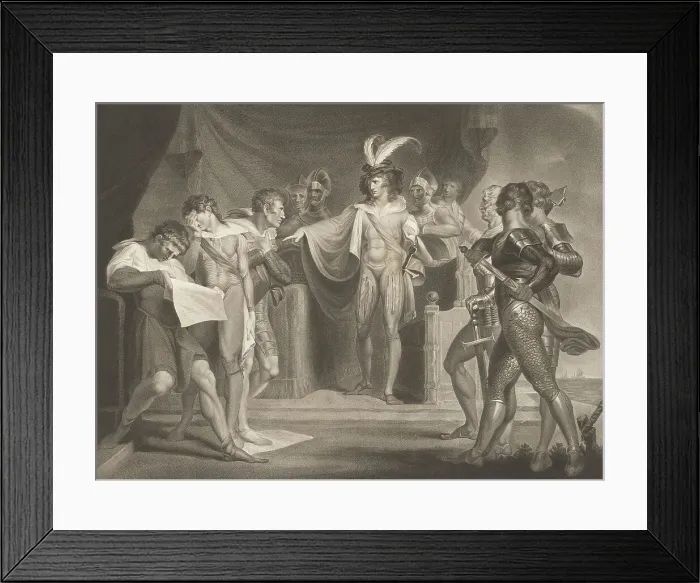 Framed Print : King Henry Condemning Cambridge, Scroop and Northumberland, 1798. Creator: Robert Thew Framed Print : King Henry Condemning Cambridge, Scroop and Northumberland, 1798. Creator: Robert Thew