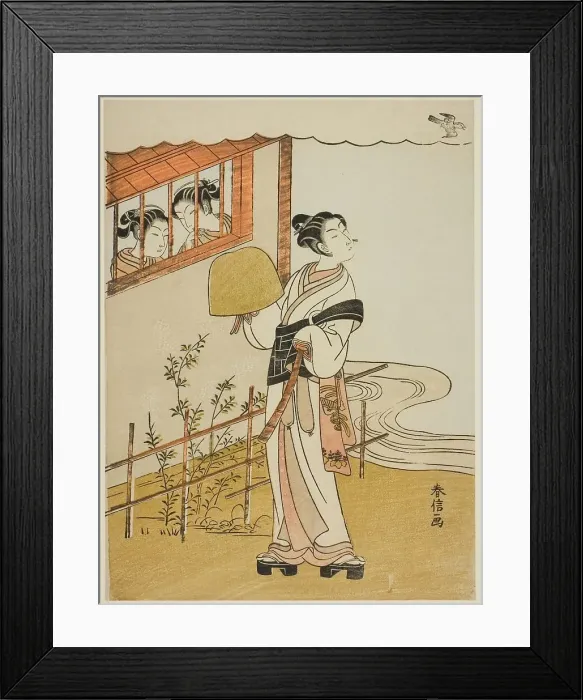 Framed Print : (Facsimile) The Fourth Month (Uzuki), from the series Popular Versions of Immortal Poets... c1768. Creator: Suzuki Harunobu. (Facsimile) The Fourth Month (Uzuki), from the series Popular Versions of Immortal Poets... c1768 Framed Print : (Facsimile) The Fourth Month (Uzuki), from the series Popular Versions of Immortal Poets... c1768. Creator: Suzuki Harunobu. (Facsimile) The Fourth Month (Uzuki), from the series Popular Versions of Immortal Poets... c1768