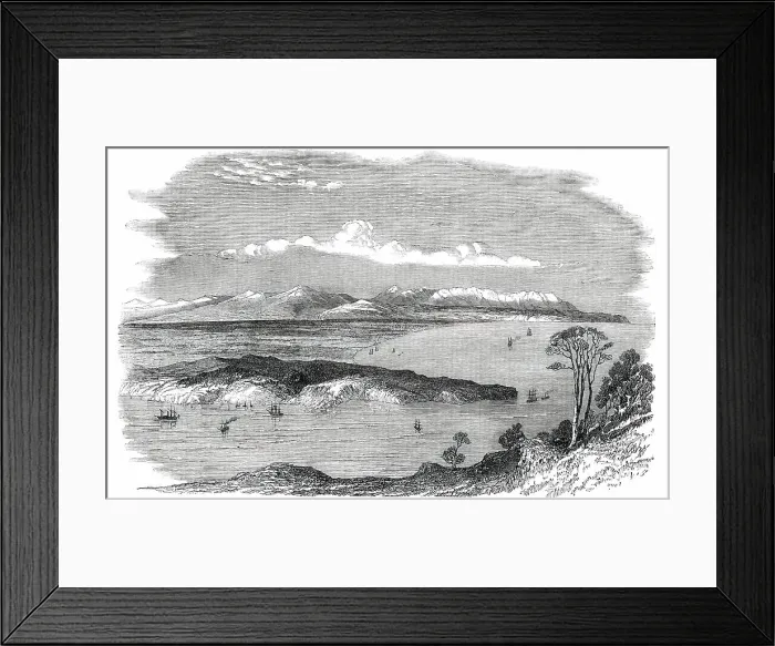 Framed Print : Site of the Canterbury Settlement, New Zealand, 1850. Creator: Unknown Framed Print : Site of the Canterbury Settlement, New Zealand, 1850. Creator: Unknown