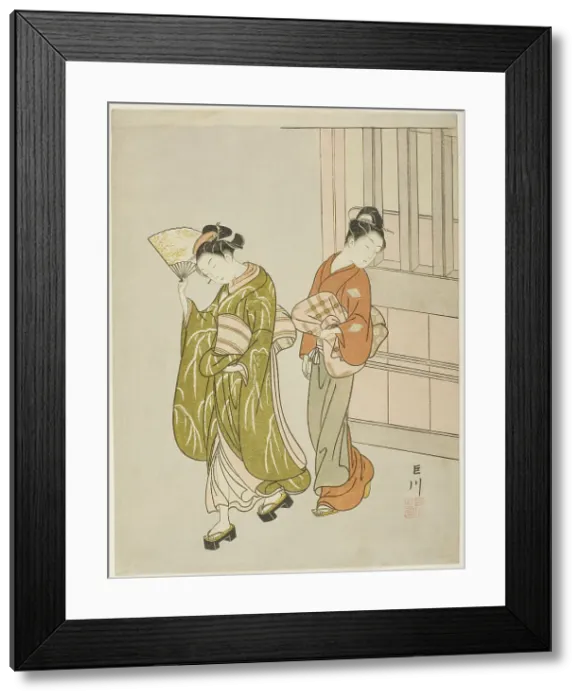 Framed Print : Clearing Breeze from a Fan (Ogi no seiran), from the series Eight Views of the... c. 1766. Creator: Suzuki Harunobu. Clearing Breeze from a Fan (Ogi no seiran), from the series Eight Views of the... c. 1766. Creator: Suzuki Harunobu Framed Print : Clearing Breeze from a Fan (Ogi no seiran), from the series Eight Views of the... c. 1766. Creator: Suzuki Harunobu. Clearing Breeze from a Fan (Ogi no seiran), from the series Eight Views of the... c. 1766. Creator: Suzuki Harunobu