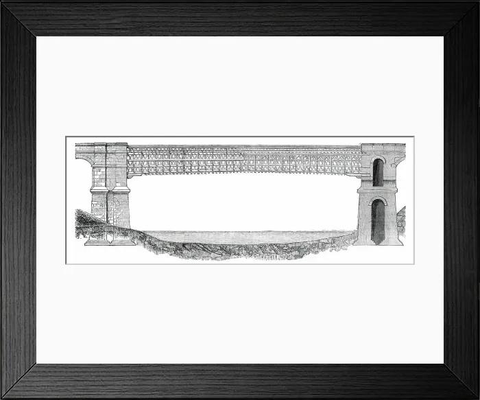 Framed Print : Nore Viaduct, Waterford and Kilkenny Railway, 1850. Creator: Unknown Framed Print : Nore Viaduct, Waterford and Kilkenny Railway, 1850. Creator: Unknown