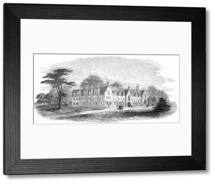 Framed Print : The Worcester Diocesan Training-School, at Saltley, near Birmingham, 1850. Creator: Unknown Framed Print : The Worcester Diocesan Training-School, at Saltley, near Birmingham, 1850. Creator: Unknown
