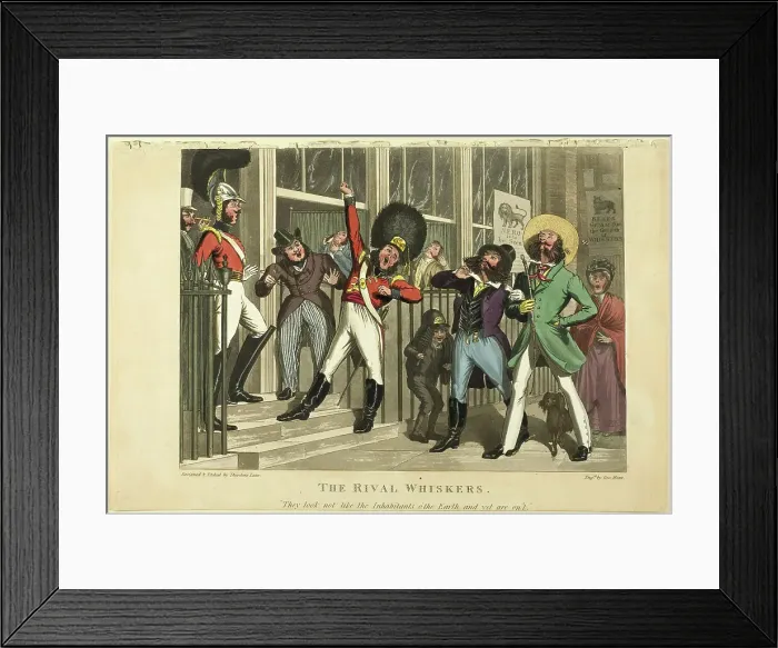 Framed Print : The Rival Whiskers, n.d. Creator: Theodore Lane Framed Print : The Rival Whiskers, n.d. Creator: Theodore Lane