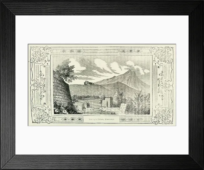 Framed Print : Bishop's Palace, Monterey, 1849. Creator: Unknown Framed Print : Bishop's Palace, Monterey, 1849. Creator: Unknown