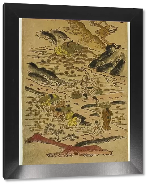 Summer: Planting Rice (Natsu: taue no zu), No. 2 from the series 'The Four Seasons of... c. 1730s. Creator: Torii Kiyomasu. Summer: Planting Rice (Natsu: taue no zu), No. 2 from the series 'The Four Seasons of... c. 1730s