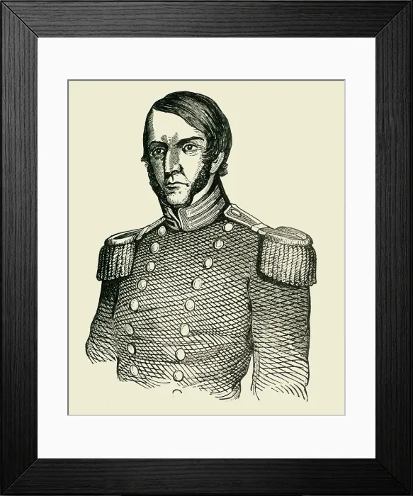 Framed Print : Major Ringgold, 1849. Creator: Unknown Framed Print : Major Ringgold, 1849. Creator: Unknown