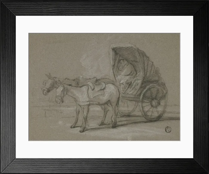 Framed Print : Huckster Cart, c. 1790. Creators: Thomas Barker, Thomas Jones Barker Framed Print : Huckster Cart, c. 1790. Creators: Thomas Barker, Thomas Jones Barker