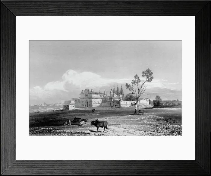 Framed Print : Hindoo Temple at Chandngoan, 1835. Creator: Thomas Shotter Boys Framed Print : Hindoo Temple at Chandngoan, 1835. Creator: Thomas Shotter Boys