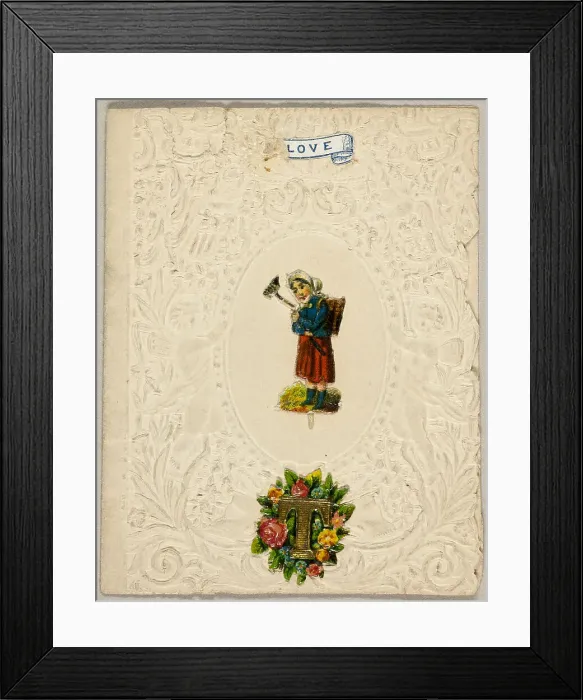 Framed Print : Love (Valentine), 1860 / 69. Creator: Unknown Framed Print : Love (Valentine), 1860 / 69. Creator: Unknown