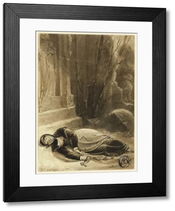 Framed Print : Lady of the Lake, 1785 / 1834. Creator: Richard Westall Framed Print : Lady of the Lake, 1785 / 1834. Creator: Richard Westall