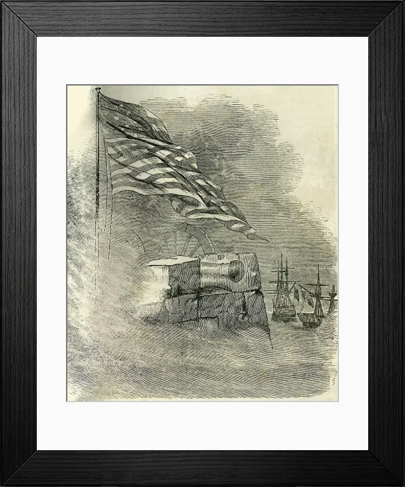 Framed Print : Ornamental Headpiece - The Siege of Vera Cruz, 1849. Creator: Unknown Framed Print : Ornamental Headpiece - The Siege of Vera Cruz, 1849. Creator: Unknown