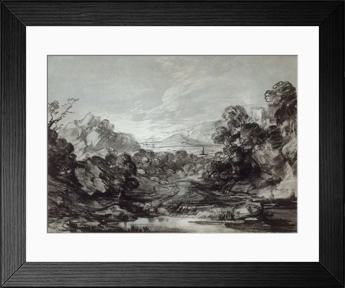 Framed Print : Coastal View, 1786 / 88. Creator: Thomas Gainsborough Framed Print : Coastal View, 1786 / 88. Creator: Thomas Gainsborough