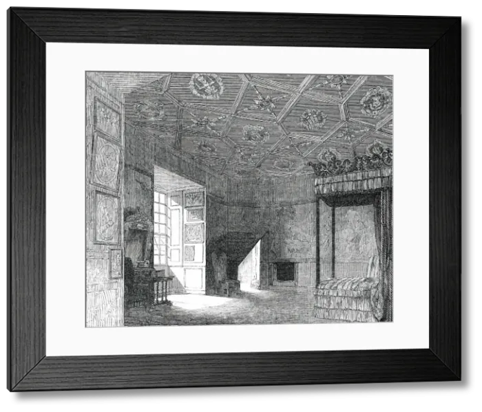 Framed Print : Mary Queen of Scots Room at Holyrood, 1850. Creator: Unknown Framed Print : Mary Queen of Scots Room at Holyrood, 1850. Creator: Unknown