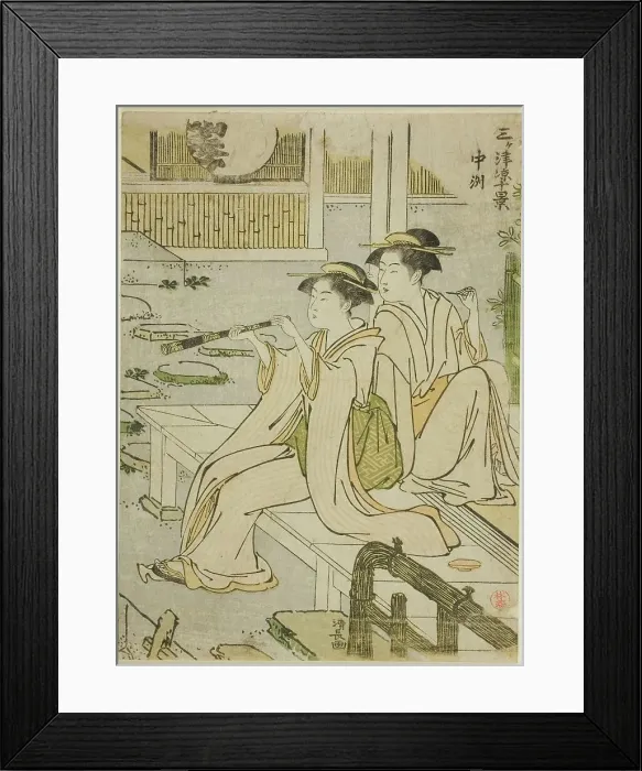 Framed Print : Nakasu, from the series Ten Scenes of Enjoying the Cool in the Three Cities... c. 1785 / 86. Creator: Torii Kiyonaga. Nakasu, from the series Ten Scenes of Enjoying the Cool in the Three Cities... c. 1785 / 86. Creator: Torii Kiyonaga Framed Print : Nakasu, from the series Ten Scenes of Enjoying the Cool in the Three Cities... c. 1785 / 86. Creator: Torii Kiyonaga. Nakasu, from the series Ten Scenes of Enjoying the Cool in the Three Cities... c. 1785 / 86. Creator: Torii Kiyonaga
