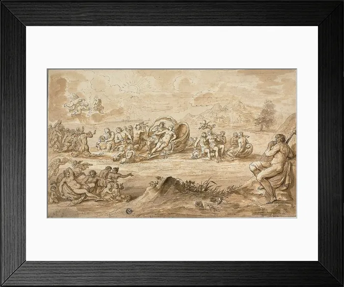 Framed Print : Acis and Galatea, n.d. Creator: Chrispijn van den Broeck Framed Print : Acis and Galatea, n.d. Creator: Chrispijn van den Broeck