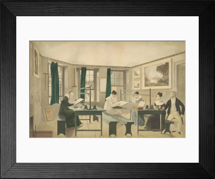 Framed Print : The Drawing Class, 1810 / 13. Creator: Unknown Framed Print : The Drawing Class, 1810 / 13. Creator: Unknown