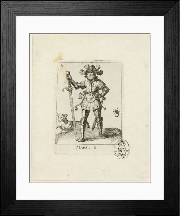 Framed Print : Mars, plate three from Der VII Planeten, n.d. Creator: Conrad Meyer Framed Print : Mars, plate three from Der VII Planeten, n.d. Creator: Conrad Meyer