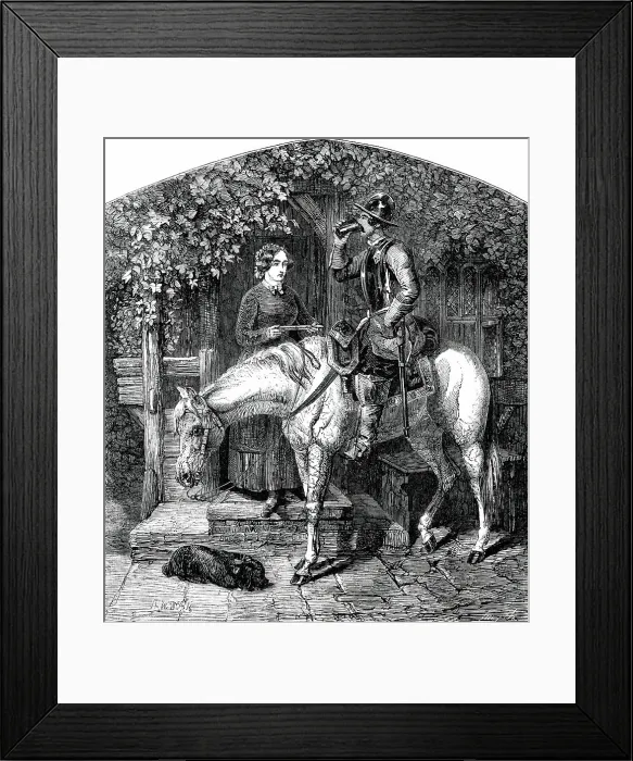 Framed Print : The Stirrup Cup - painted by J. F. Herring, 1850. Creator: Smyth Framed Print : The Stirrup Cup - painted by J. F. Herring, 1850. Creator: Smyth