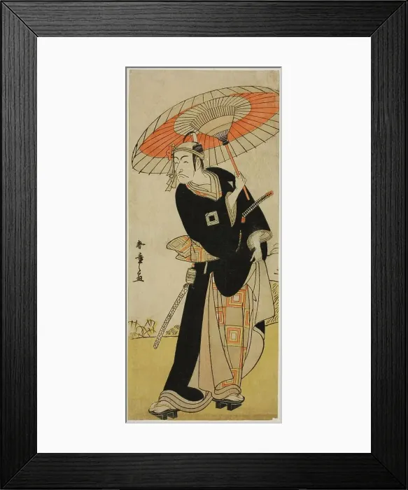 Framed Print : The Actor Ichikawa Danjuro V as Hanakawado no Sukeroku in the Play Nanakusa Yosooi... c. 1782. Creator: Shunsho Framed Print : The Actor Ichikawa Danjuro V as Hanakawado no Sukeroku in the Play Nanakusa Yosooi... c. 1782. Creator: Shunsho