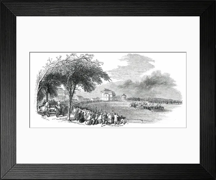 Framed Print : Doncaster Race-Course, 1850. Creator: Unknown Framed Print : Doncaster Race-Course, 1850. Creator: Unknown