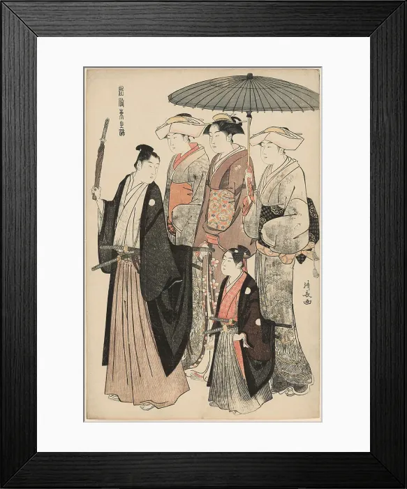 Framed Print : A Young Nobleman, His Mother, and Three Servents, from the series A Brocade of... c. 1783 / 84. Creator: Torii Kiyonaga. A Young Nobleman, His Mother, and Three Servents, from the series A Brocade of... c. 1783 / 84. Creator: Torii Kiyonaga Framed Print : A Young Nobleman, His Mother, and Three Servents, from the series A Brocade of... c. 1783 / 84. Creator: Torii Kiyonaga. A Young Nobleman, His Mother, and Three Servents, from the series A Brocade of... c. 1783 / 84. Creator: Torii Kiyonaga
