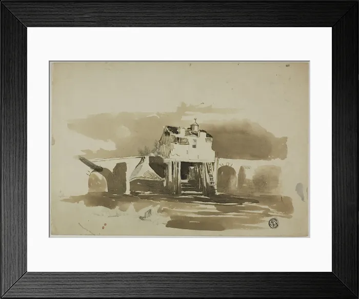 Framed Print : Bridge North in Shropshire, n.d. Creator: Unknown Framed Print : Bridge North in Shropshire, n.d. Creator: Unknown