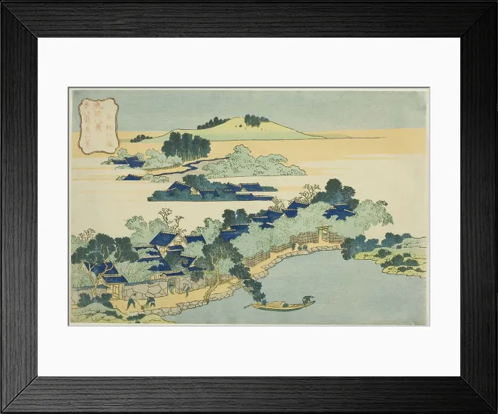 Framed Print : Bamboo Grove at Kume Village (Kumemura no chikuri), from the series “Eight Views... Japan, c. 1832. Creator: Hokusai Framed Print : Bamboo Grove at Kume Village (Kumemura no chikuri), from the series “Eight Views... Japan, c. 1832. Creator: Hokusai
