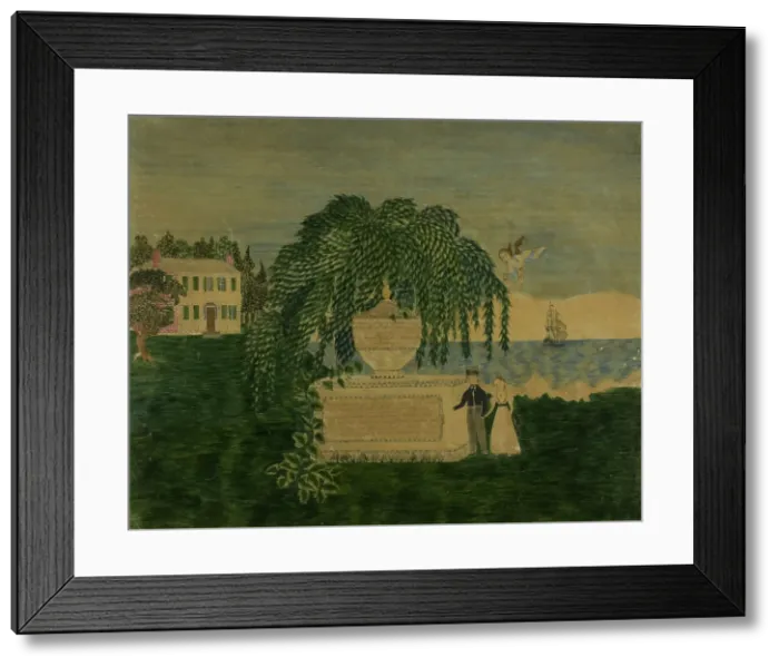 Framed Print : Grave of Captain and Mrs. Rich, n.d. Creator: Unknown Framed Print : Grave of Captain and Mrs. Rich, n.d. Creator: Unknown