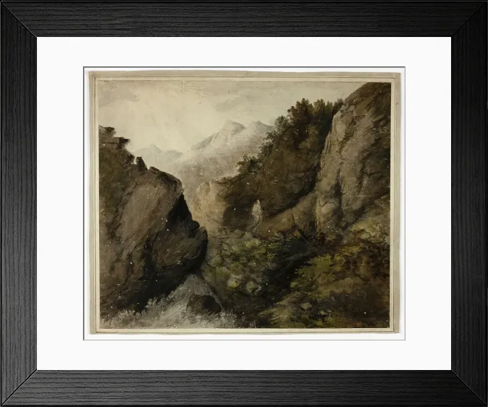 Framed Print : Mountain Landscape, n.d. Creator: Unknown Framed Print : Mountain Landscape, n.d. Creator: Unknown