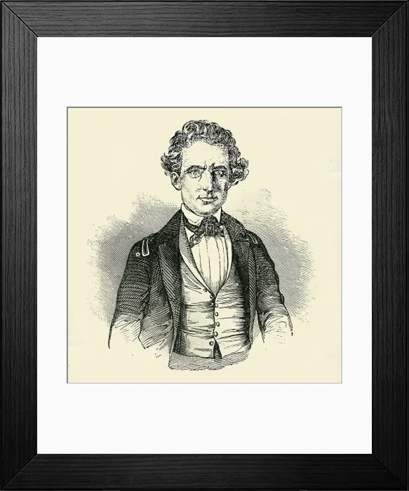Framed Print : Captain Walker, 1849. Creator: Unknown Framed Print : Captain Walker, 1849. Creator: Unknown