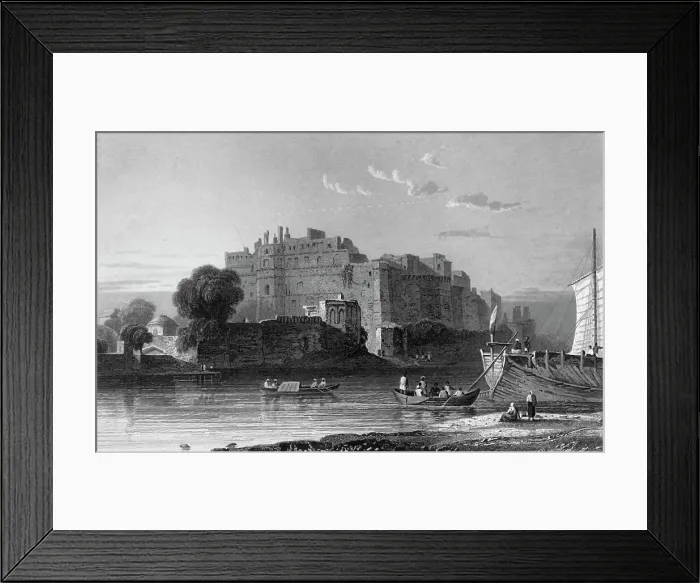 Framed Print : An Old Fort at Nuttra, 1835. Creator: William Purser Framed Print : An Old Fort at Nuttra, 1835. Creator: William Purser