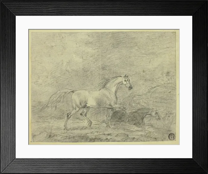 Framed Print : Horses, n.d. Creator: Sawrey Gilpin Framed Print : Horses, n.d. Creator: Sawrey Gilpin