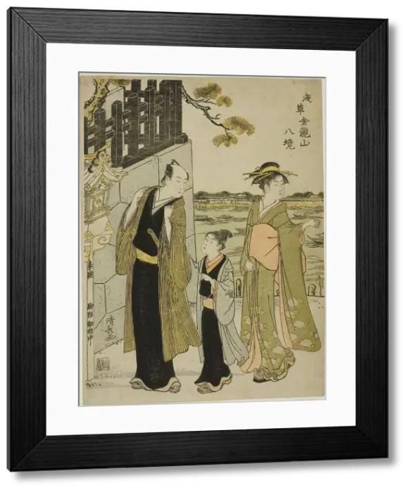 Framed Print : The View from Komagata Hall, from the series Eight Precincts of Kinryuzan Temple in... c. 1782. Creator: Torii Kiyonaga. The View from Komagata Hall, from the series Eight Precincts of Kinryuzan Temple in... c. 1782. Creator: Torii Kiyonaga Framed Print : The View from Komagata Hall, from the series Eight Precincts of Kinryuzan Temple in... c. 1782. Creator: Torii Kiyonaga. The View from Komagata Hall, from the series Eight Precincts of Kinryuzan Temple in... c. 1782. Creator: Torii Kiyonaga