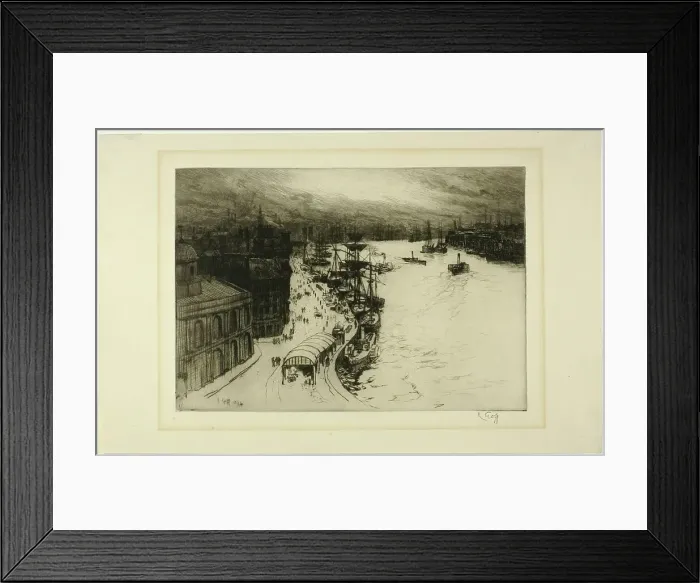 Framed Print : Newcastle on the Tyne, 1894. Creator: Robert Charles Goff Framed Print : Newcastle on the Tyne, 1894. Creator: Robert Charles Goff