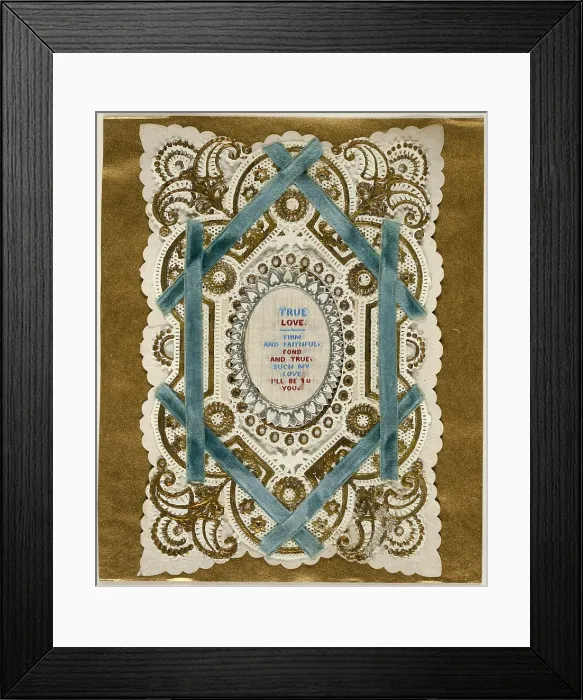 Framed Print : True Love (Valentine), c.1881. Creator: Unknown Framed Print : True Love (Valentine), c.1881. Creator: Unknown