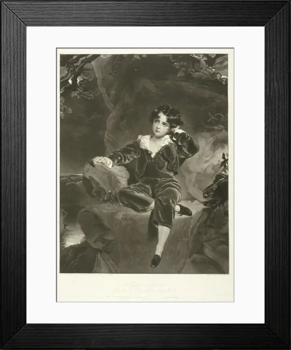 Framed Print : Master Lambton, published March 26, 1827. Creator: Samuel Cousins Framed Print : Master Lambton, published March 26, 1827. Creator: Samuel Cousins