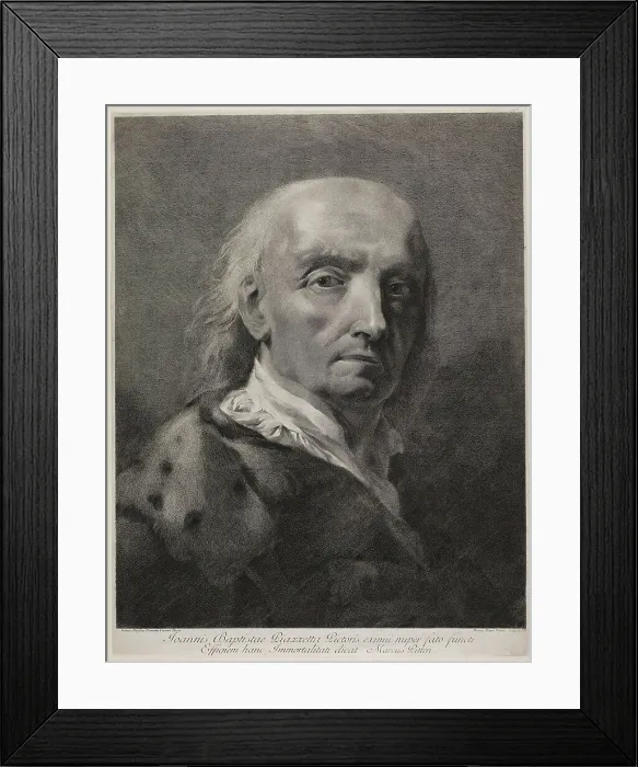 Framed Print : Portrait of the Painter Giovanni Battista Piazzetta, c.1750. Creator: Giovanni Marco Pitteri Framed Print : Portrait of the Painter Giovanni Battista Piazzetta, c.1750. Creator: Giovanni Marco Pitteri