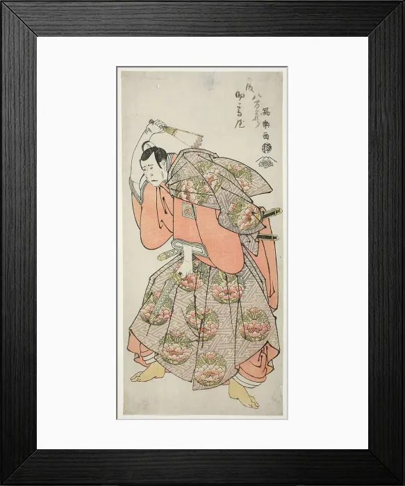 Framed Print : The Actor Ichikawa Yaozo III as Saeki Kurando Tsunenori (Sandai-me Ichikawa... 1794 (Kansei 6). Creator: Toshusai Sharaku Framed Print : The Actor Ichikawa Yaozo III as Saeki Kurando Tsunenori (Sandai-me Ichikawa... 1794 (Kansei 6). Creator: Toshusai Sharaku