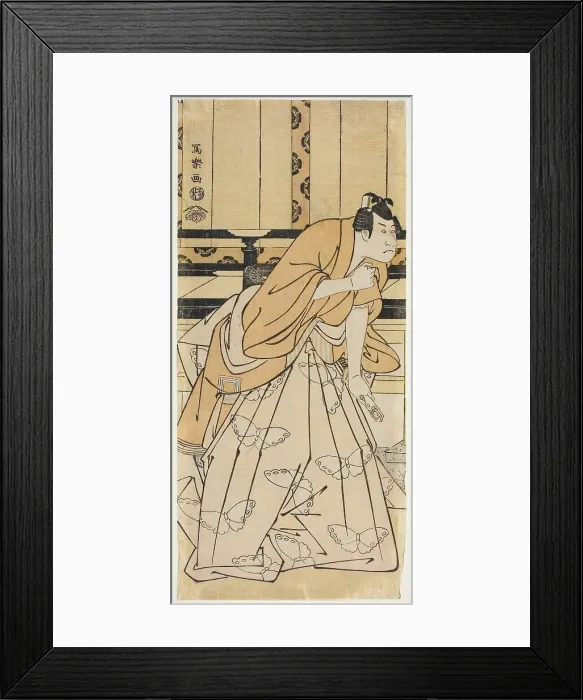 Framed Print : The Actor Ichikawa Danjuro Vl as Soga no Goro Tokimune (Rokudai-me Ichikawa... 1795 (Kansei 7). Creator: Toshusai Sharaku Framed Print : The Actor Ichikawa Danjuro Vl as Soga no Goro Tokimune (Rokudai-me Ichikawa... 1795 (Kansei 7). Creator: Toshusai Sharaku