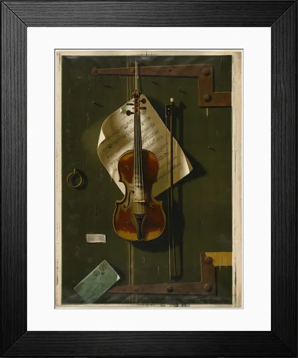 Framed Print : The Old Violin, 1887. Creator: Unknown