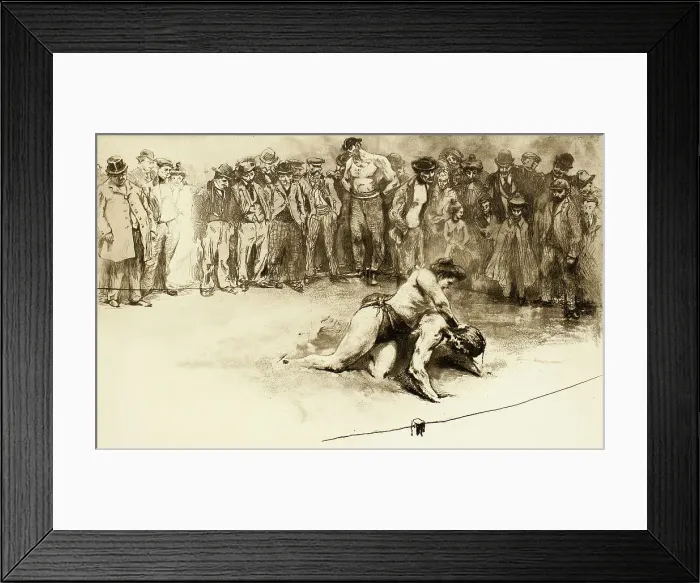 Framed Print : Female Wrestler, 1902. Creator: Edgar Chahine Framed Print : Female Wrestler, 1902. Creator: Edgar Chahine