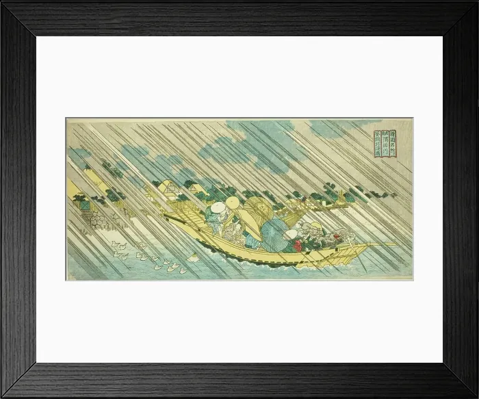Framed Print : The Sumida River in Musashi Province (Musashi Sumidagawa), from the series Famous... c. 1834 / 35. Creator: Totoya Hokkei. The Sumida River in Musashi Province (Musashi Sumidagawa), from the series Famous... c. 1834 / 35. Creator: Totoya Hokkei Framed Print : The Sumida River in Musashi Province (Musashi Sumidagawa), from the series Famous... c. 1834 / 35. Creator: Totoya Hokkei. The Sumida River in Musashi Province (Musashi Sumidagawa), from the series Famous... c. 1834 / 35. Creator: Totoya Hokkei
