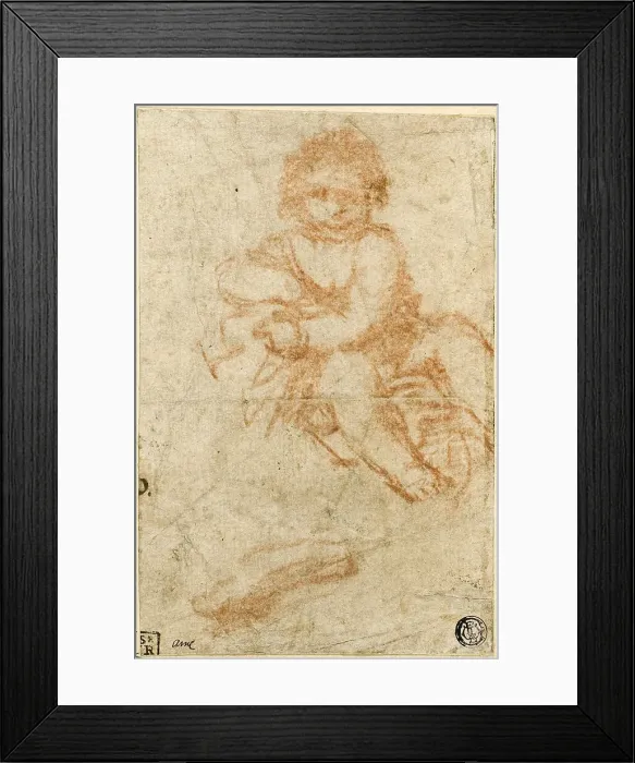 Framed Print : Study for Christ Child, 1610 / 12. Creator: Giacomo Cavedone Framed Print : Study for Christ Child, 1610 / 12. Creator: Giacomo Cavedone